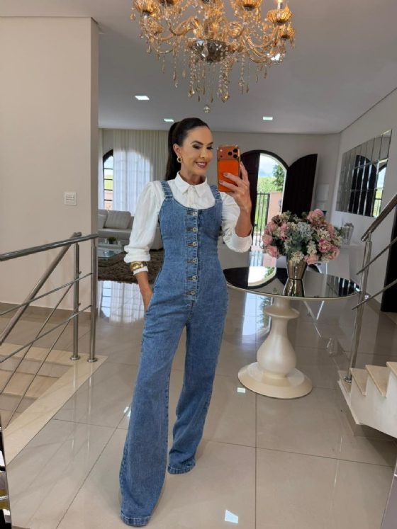 Macacão Jeans Isadora - Imagem 2